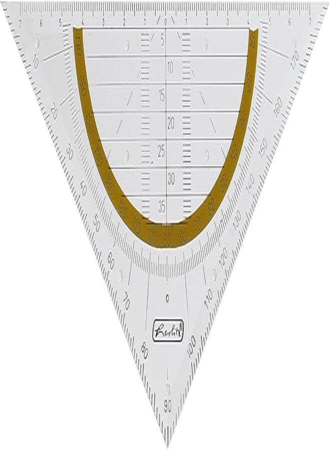 Herlitz 8700304 14 cm geometry drawing triangle - transparent